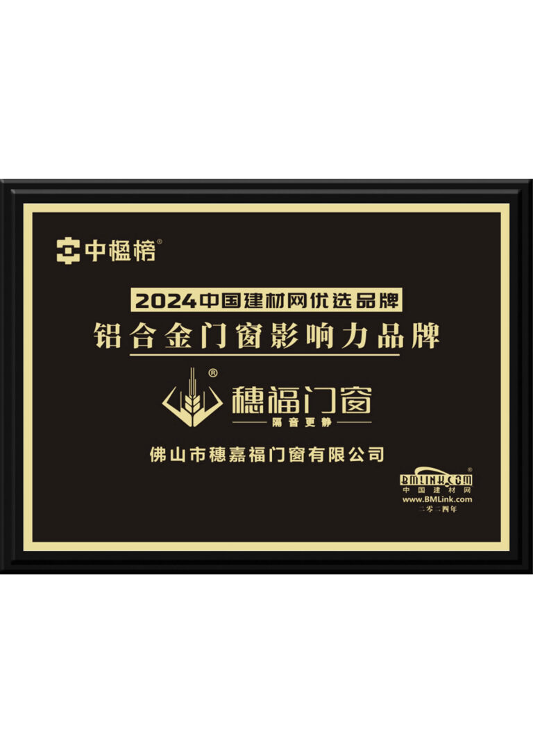 2024 China Building Materials Network Selected Brands Aluminum Alloy Doors and Windows Influential Brands