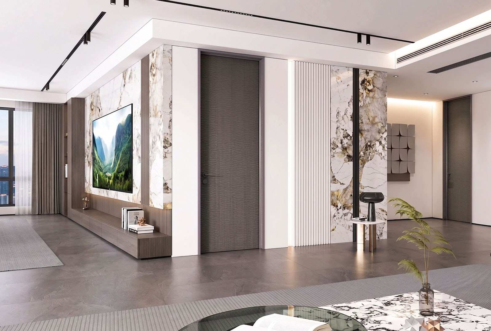 Aluminum Wood Doors